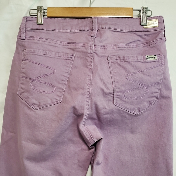 Seven7 Light Purple Skinny Ankle Mid-rise Jeans - Picture 6 of 16